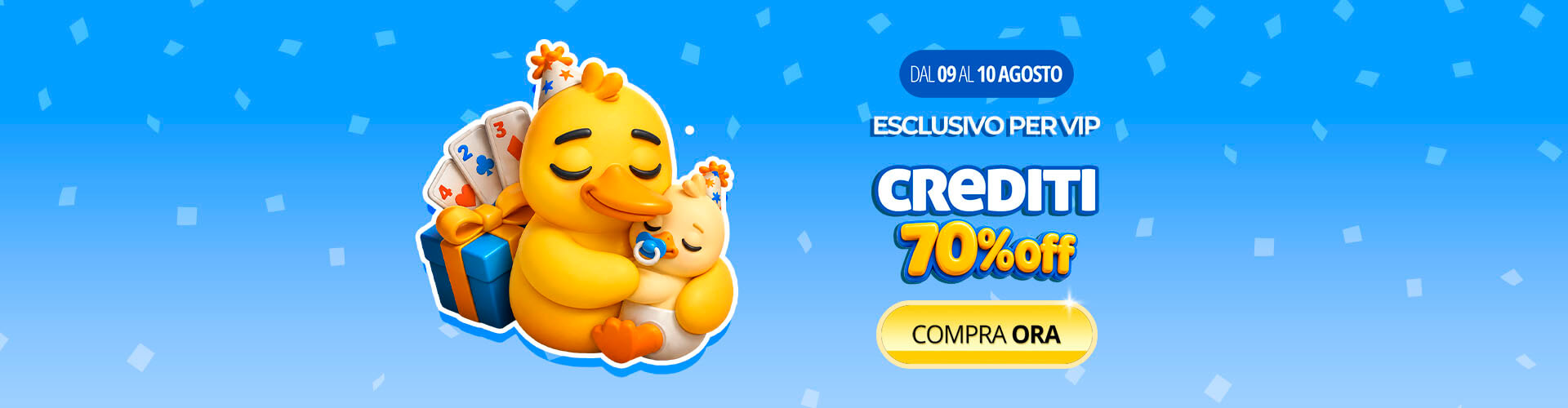 ? Tuo padre non ti ha cresciuto per perderti il 70% di sconto sui crediti vip!