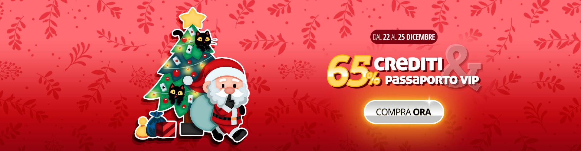 ?? 65% di sconto su tutto per farti entrare nel clima natalizio! ??