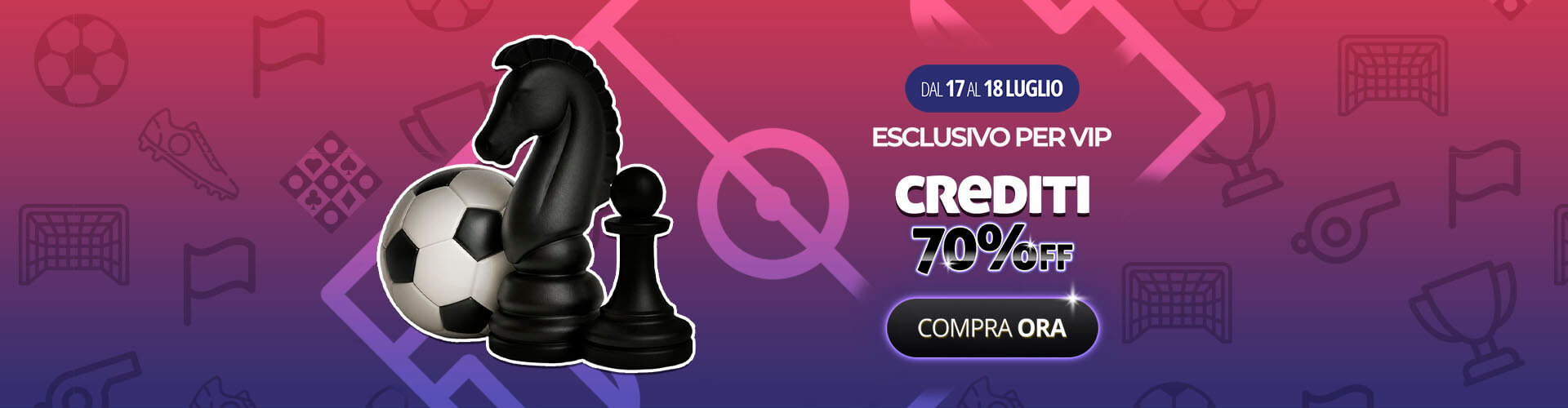? � il momento decisivo! Approfitta del 70% di sconto sui crediti prima del fischio finale!?
