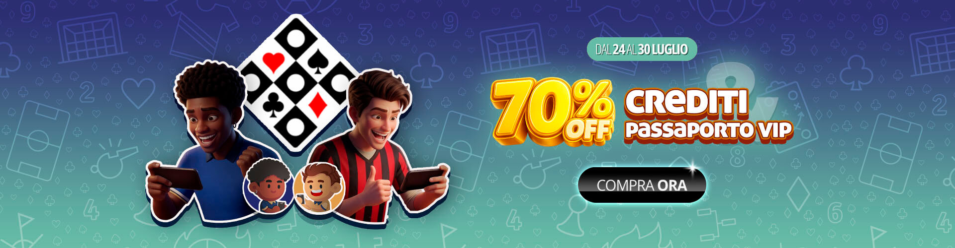 La coppa � finita e un po' di nostalgia c'�. Ma ecco il 70% di sconto su tutto per tirarti su il morale!