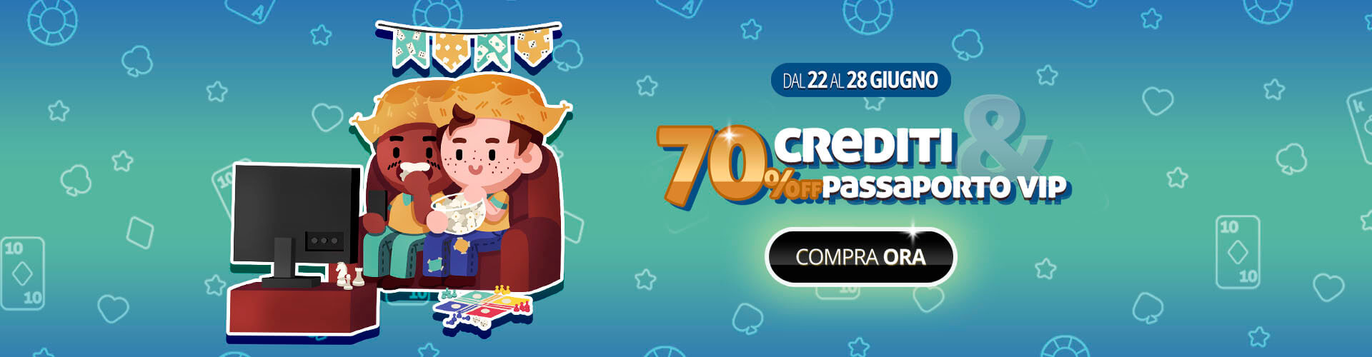 ? Tutto con il 70% di sconto per goderti la coppa in stile festa! ??