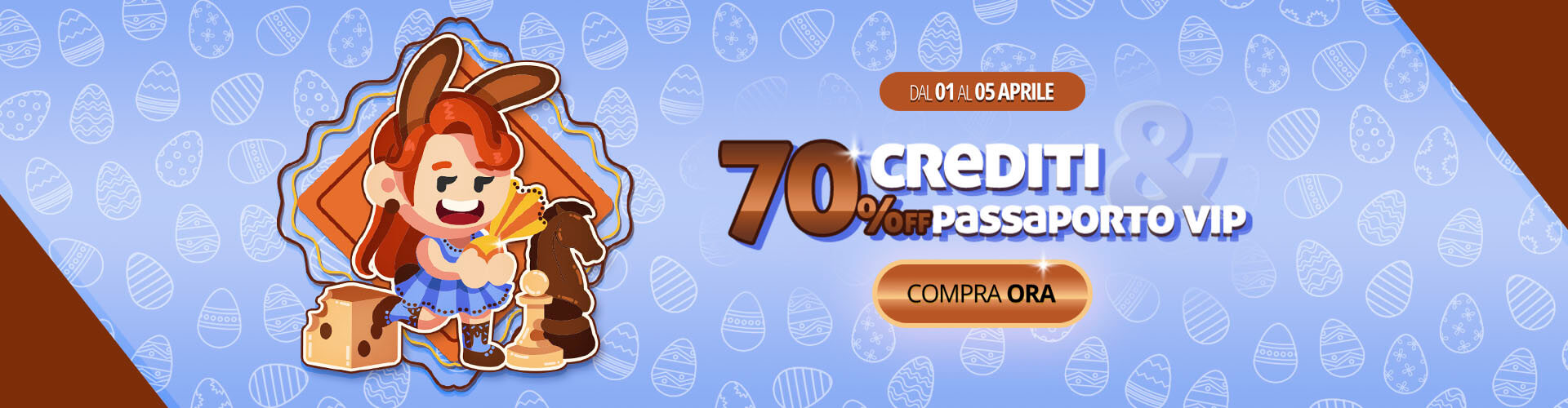 Caccia agli sconti! Tutto con 70% off per festeggiare la pasqua!
