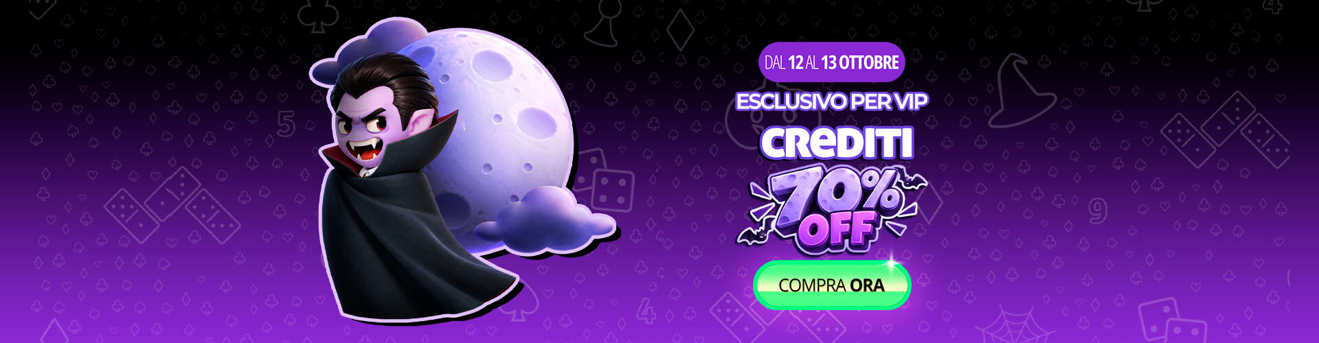 ? Un'offerta da brividi! Solo per vip: 70% di sconto sui crediti! ?